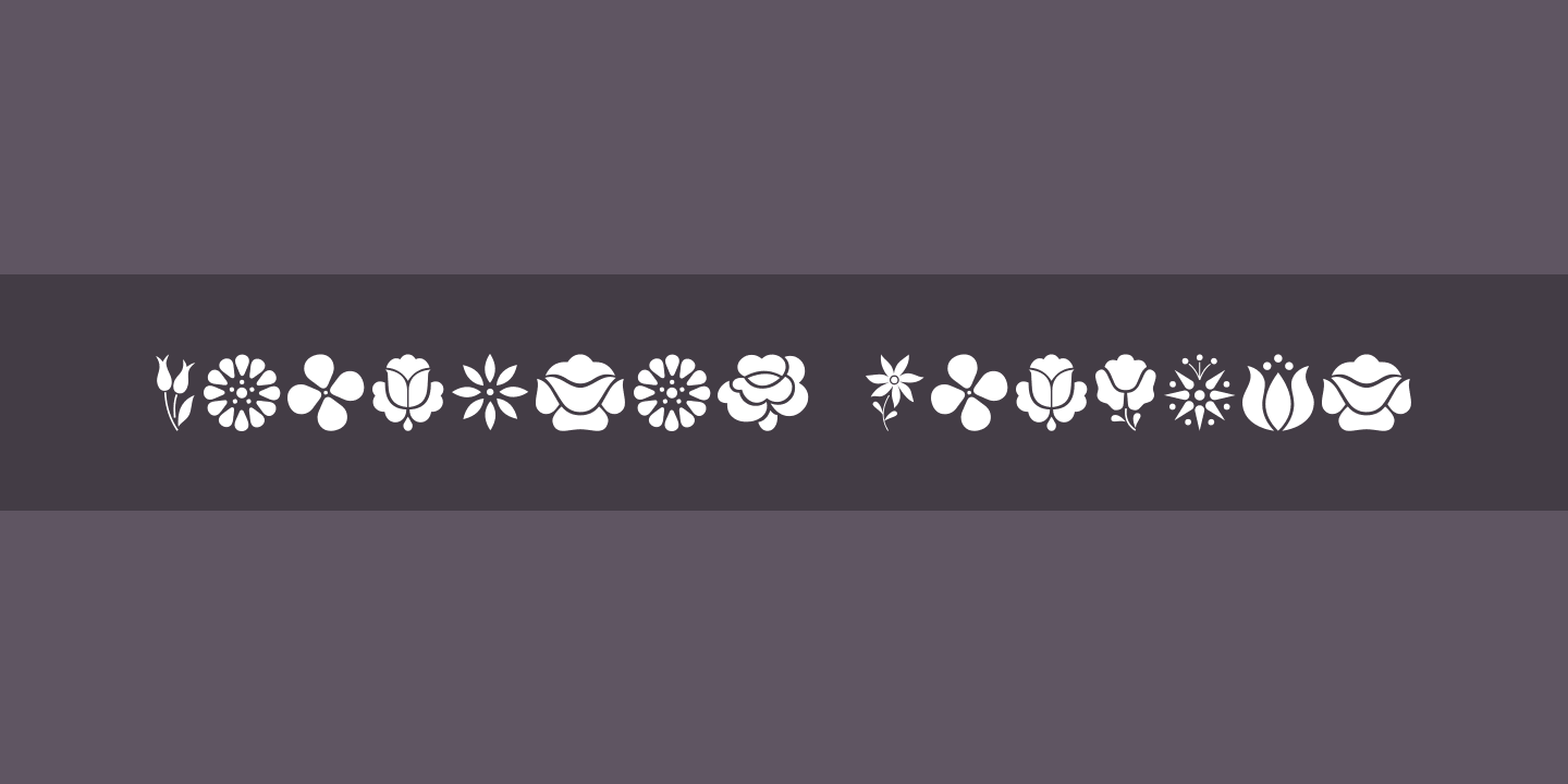 Kalocsai Flowers Font